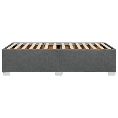 Bed Frame without Mattress Dark Grey 90x190 cm Single Fabric