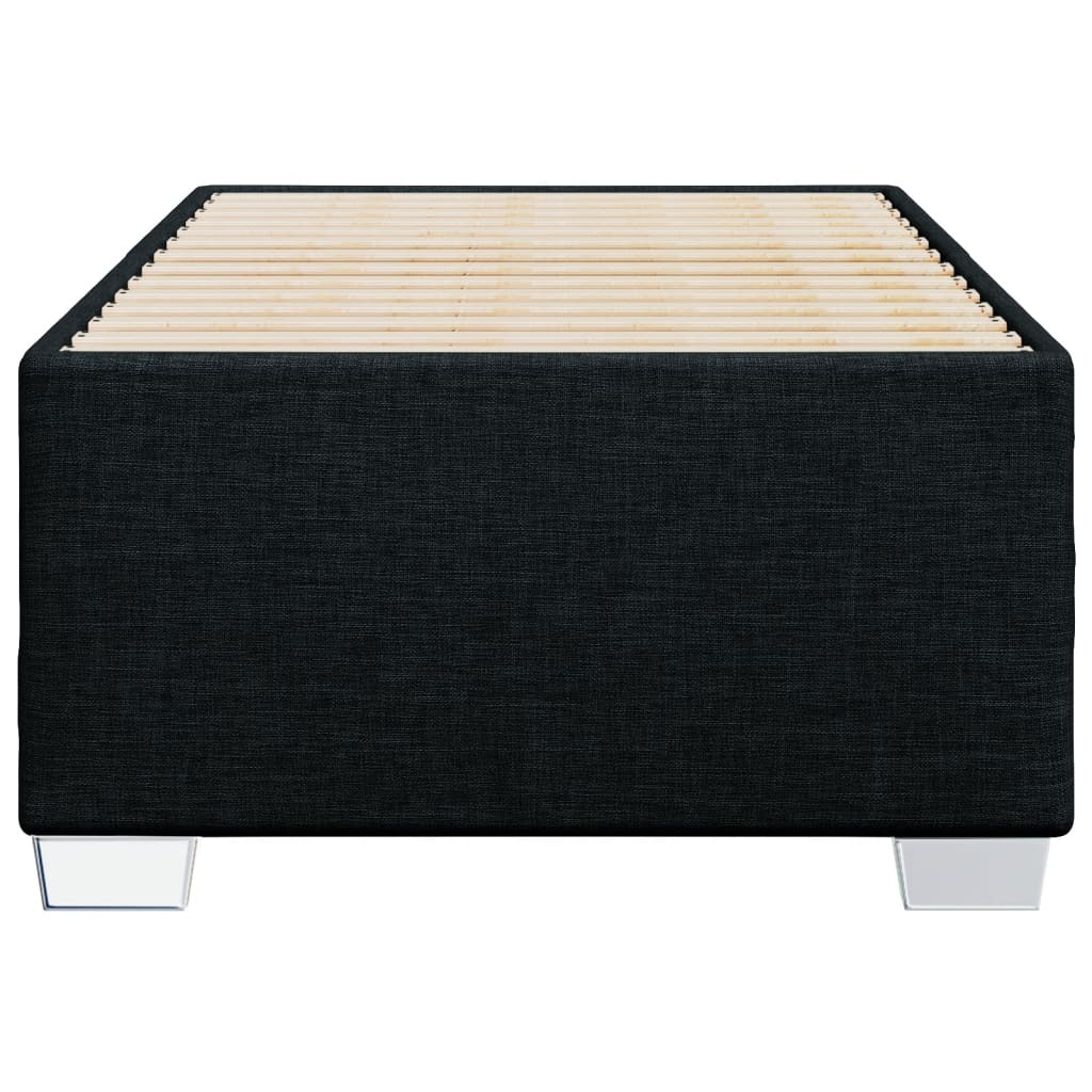 Bed Frame without Mattress Black 90x190 cm Single Fabric