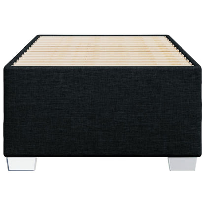 Bed Frame without Mattress Black 90x190 cm Single Fabric