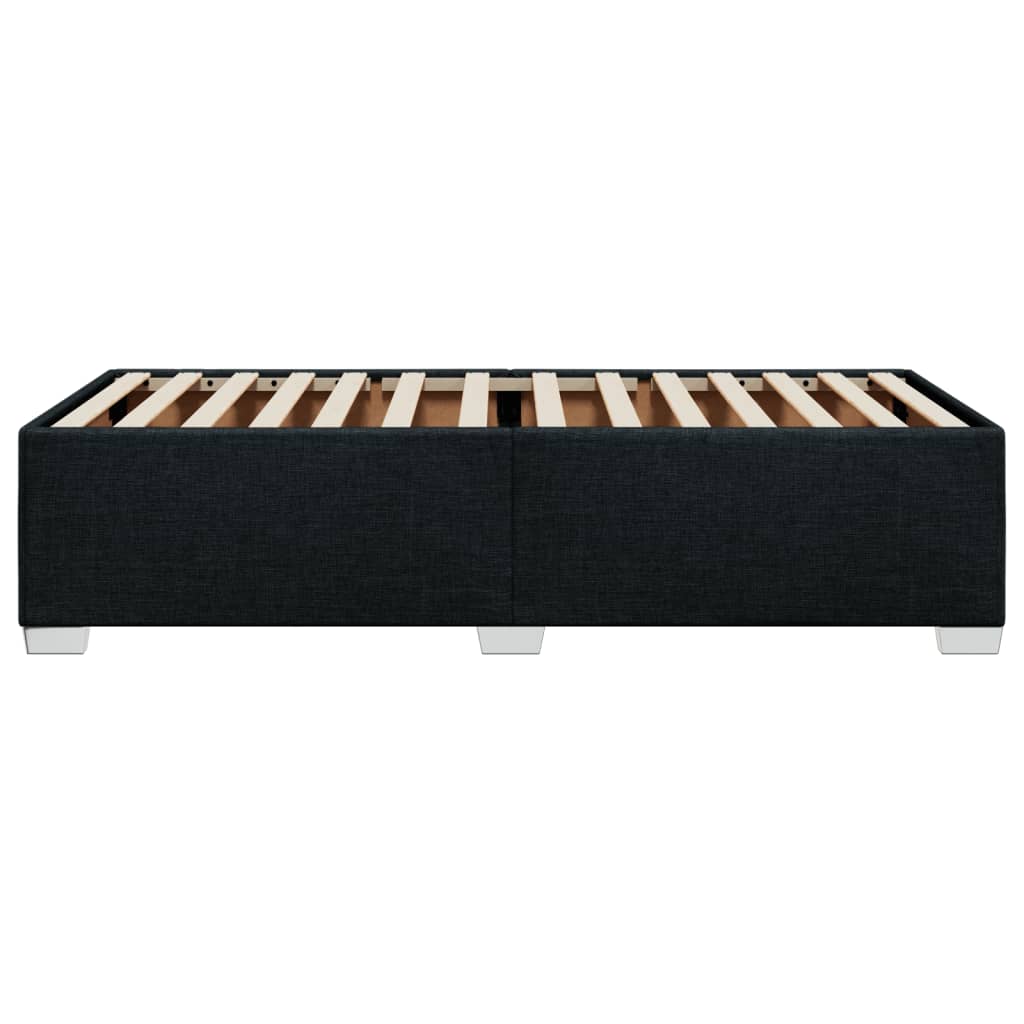 Bed Frame without Mattress Black 90x190 cm Single Fabric