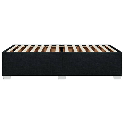 Bed Frame without Mattress Black 90x190 cm Single Fabric