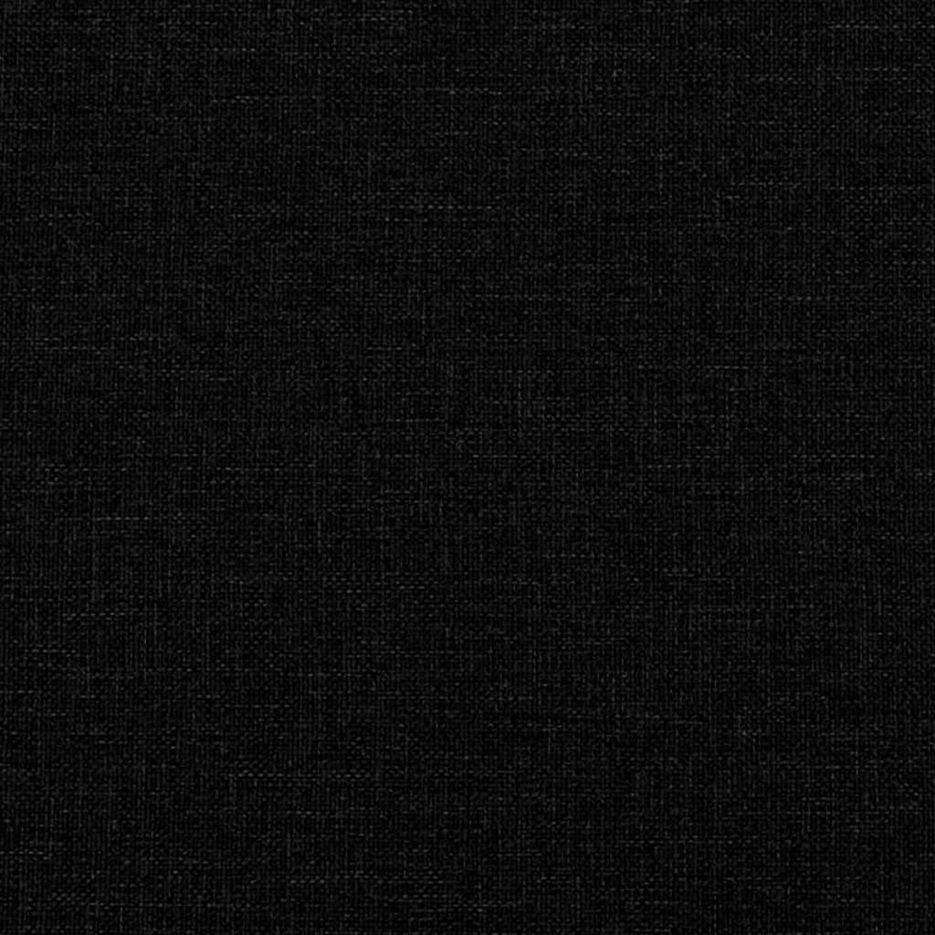 Bed Frame without Mattress Black 90x190 cm Single Fabric