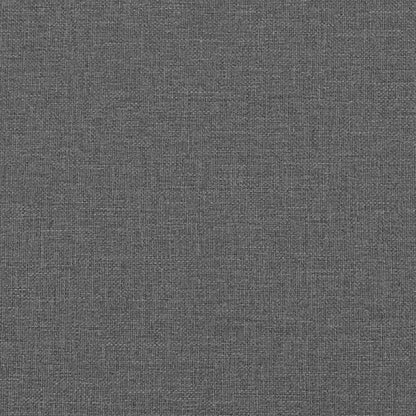 Bed Frame without Mattress Dark Grey Single Fabric