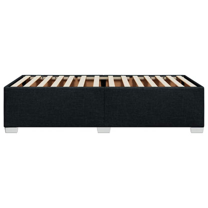 Bed Frame without Mattress Black Single Fabric