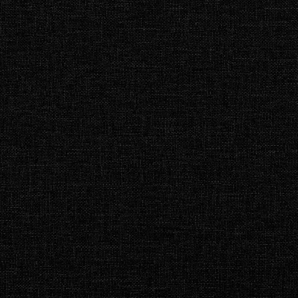 Bed Frame without Mattress Black Single Fabric