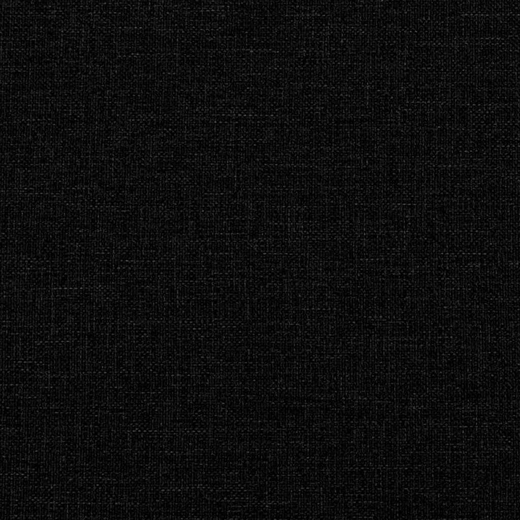 Bed Frame without Mattress Black Double Fabric