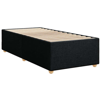 Bed Frame without Mattress Black Single Fabric