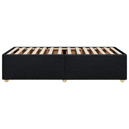 Bed Frame without Mattress Black Single Fabric