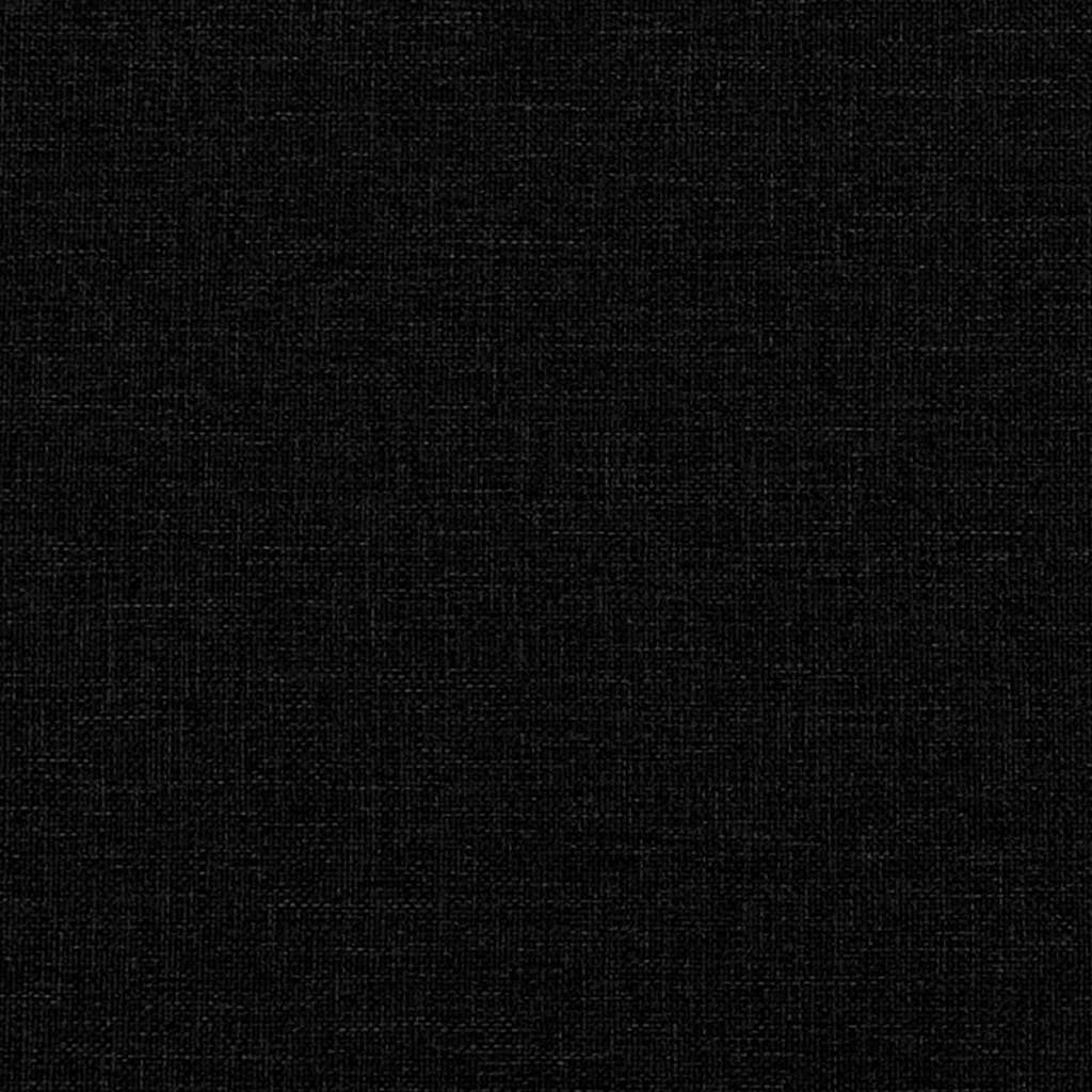 Bed Frame without Mattress Black Single Fabric