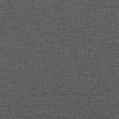Bed Frame without Mattress Dark Grey Double Fabric