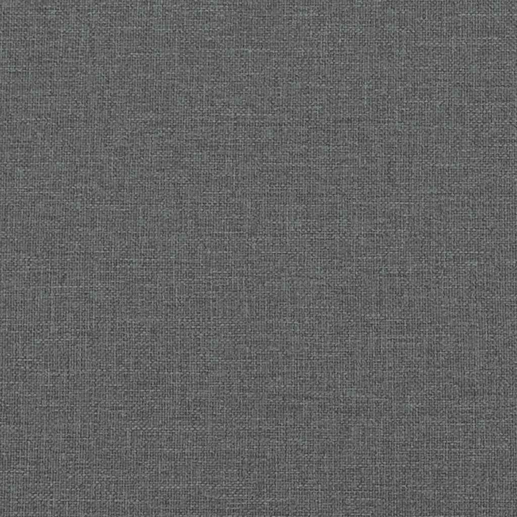 Bed Frame without Mattress Dark Grey Super King Fabric