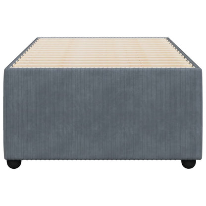 Bed Frame without Mattress Dark Grey 90x190 cm Single Velvet