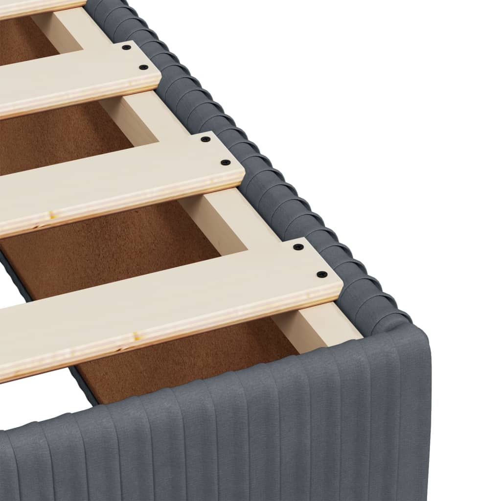 Bed Frame without Mattress Dark Grey 90x190 cm Single Velvet