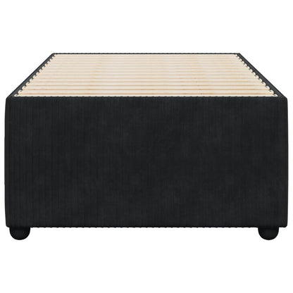 Bed Frame without Mattress Black 90x190 cm Single Velvet