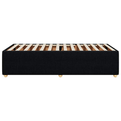 Bed Frame without Mattress Black Single Fabric