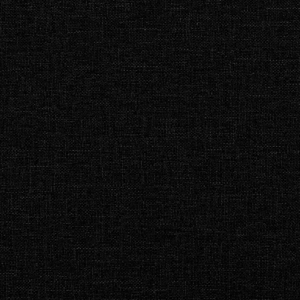 Bed Frame without Mattress Black Single Fabric