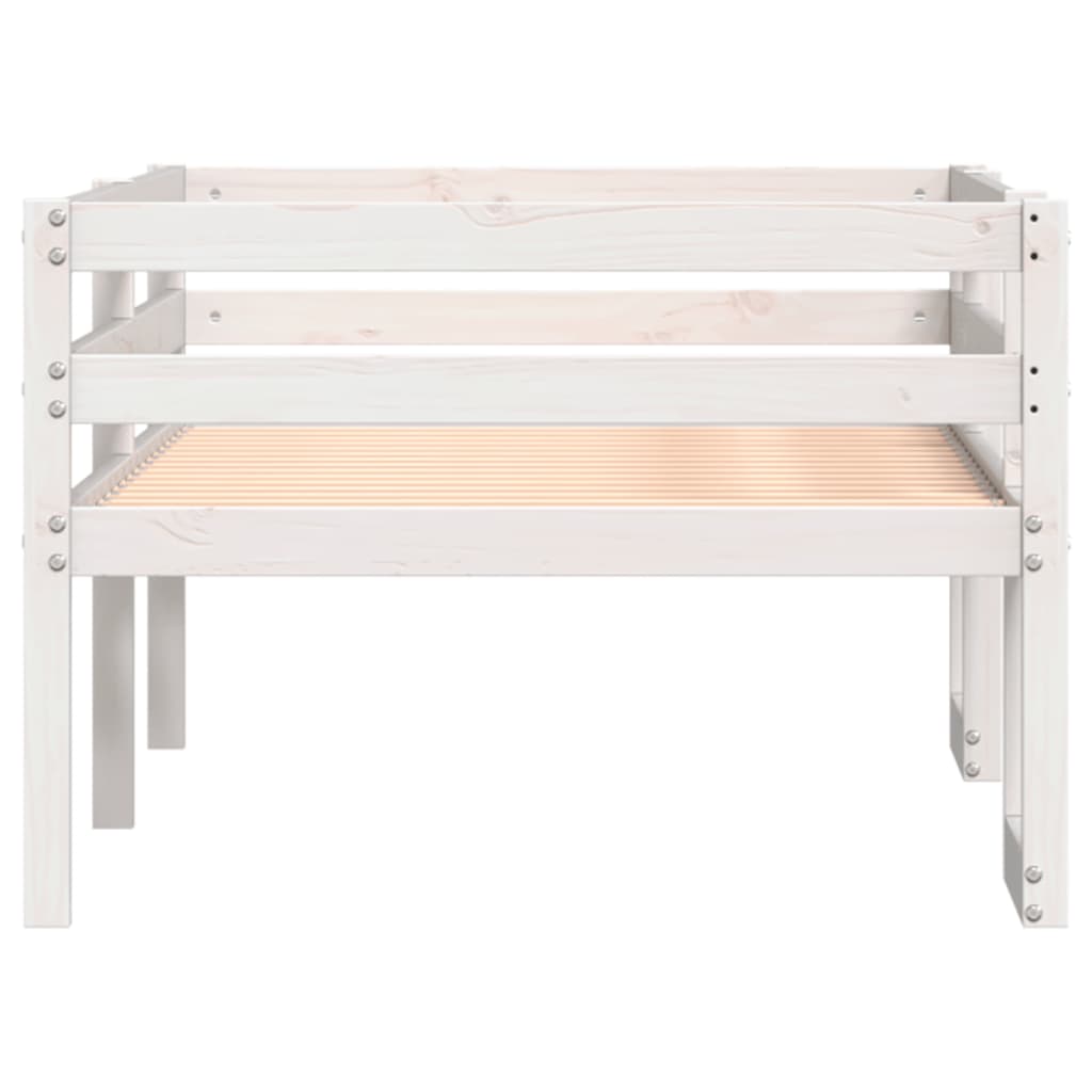 Kids' Bed Frame without Mattress White 80x200 cm Solid Wood Pine