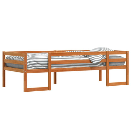 Kids' Bed Frame without Mattress Wax Brown 80x200 cm