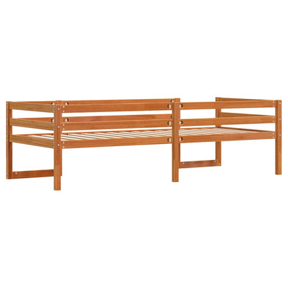 Kids' Bed Frame without Mattress Wax Brown 80x200 cm