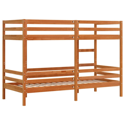 Bunk Bed without Mattress Wax Brown 80x200 cm Solid Wood Pine