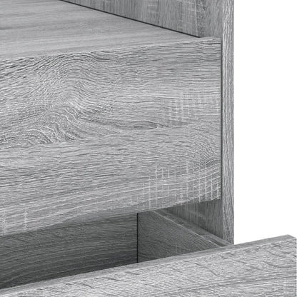 Bedside Cabinet Grey Sonoma 45x50x50 cm Engineered Wood