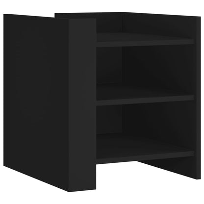 Bedside Cabinet Black 45x50x50 cm Engineered Wood