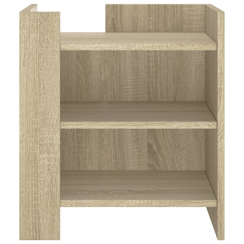 Bedside Cabinet Sonoma Oak 45x50x50 cm Engineered Wood