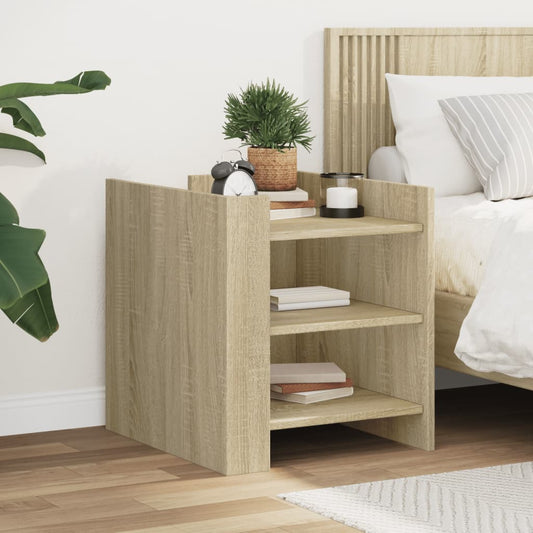 Bedside Cabinet Sonoma Oak 45x50x50 cm Engineered Wood