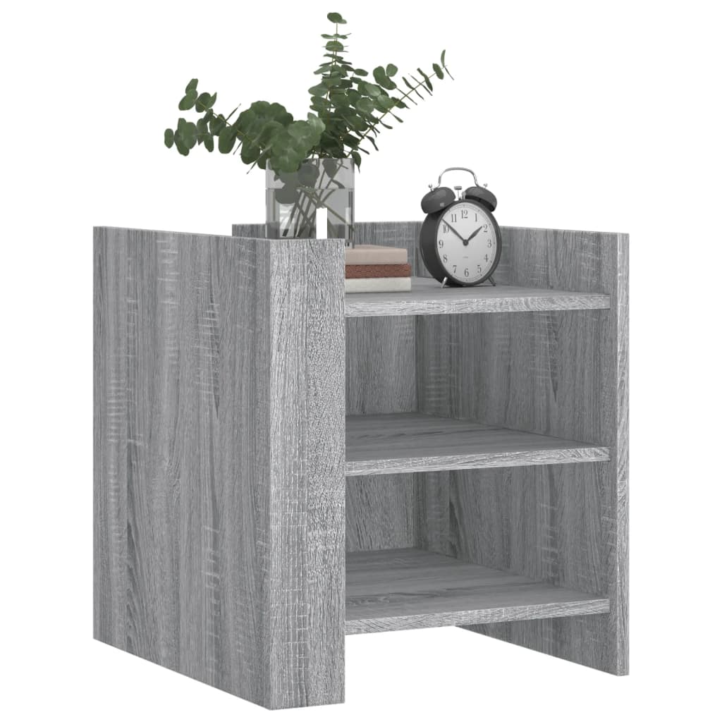 Bedside Cabinet Grey Sonoma 45x50x50 cm Engineered Wood