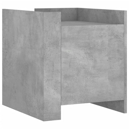 Bedside Cabinet Concrete Grey 45x50x50 cm Engineered Wood