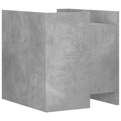 Bedside Cabinet Concrete Grey 45x50x50 cm Engineered Wood