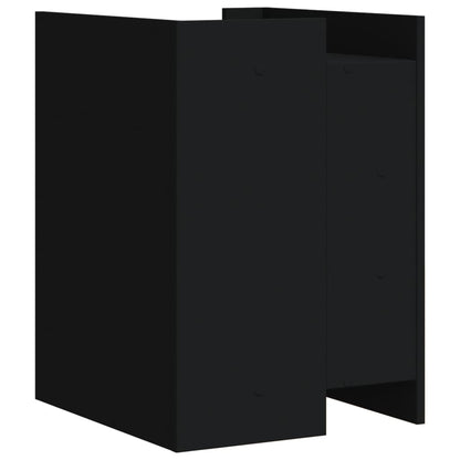 Bedside Cabinet Black 45x50x65 cm Engineered Wood