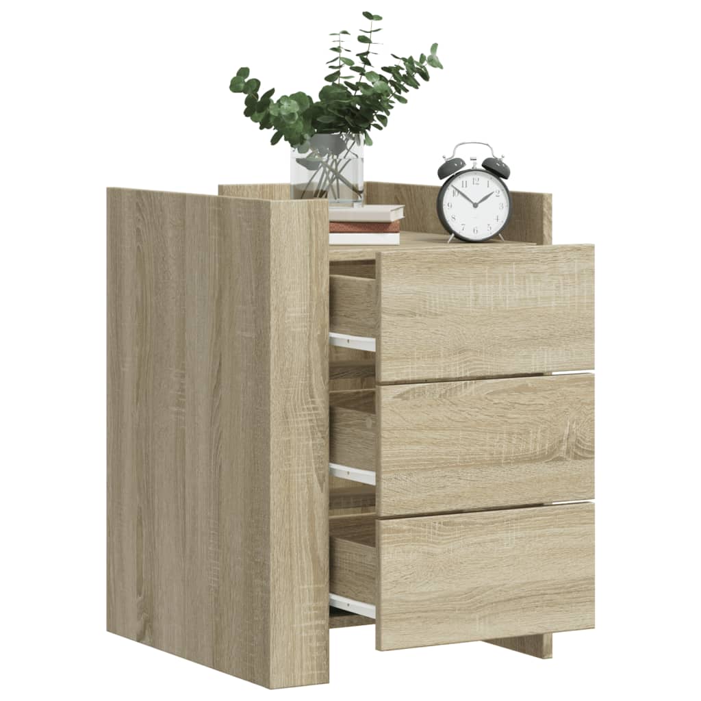 Bedside Cabinet Sonoma Oak 45x50x65 cm Engineered Wood