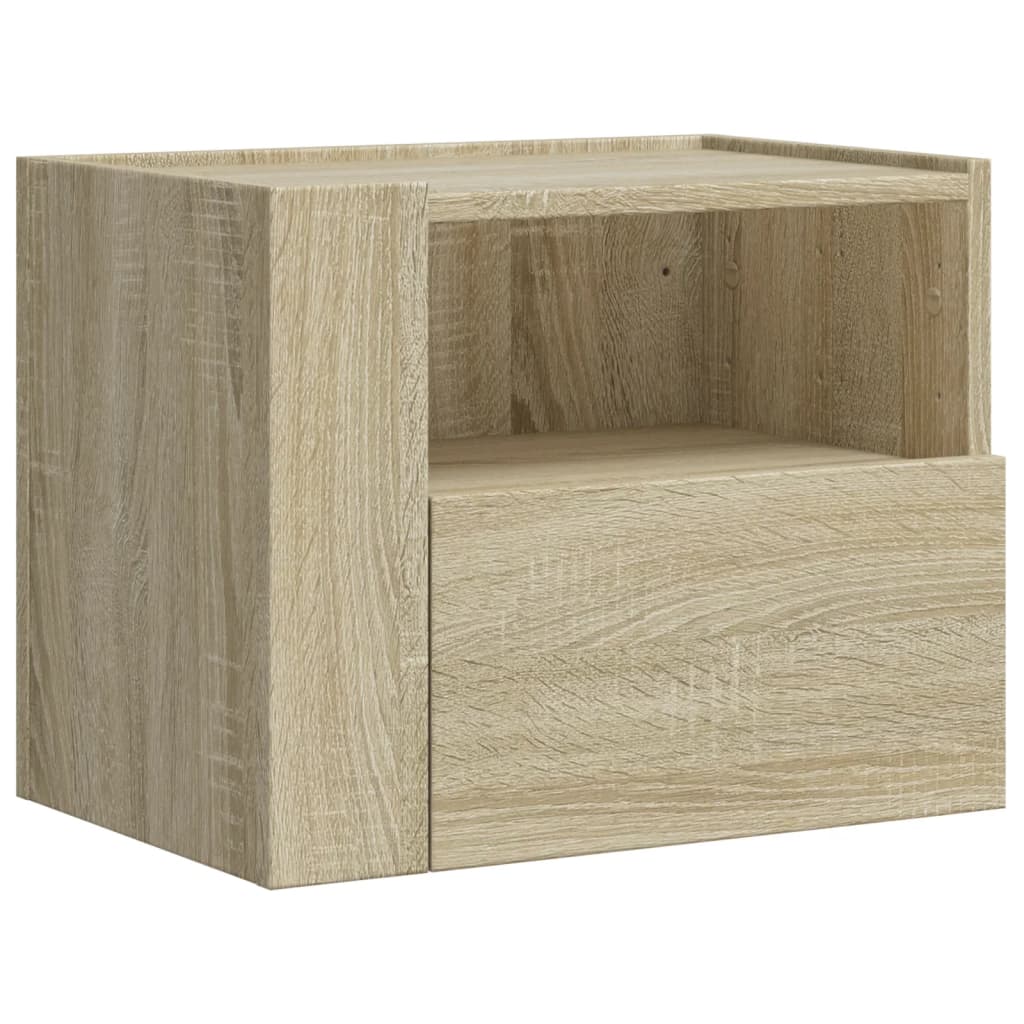 Wall-mounted Bedside Cabinet Sonoma Oak 45x30x35 cm