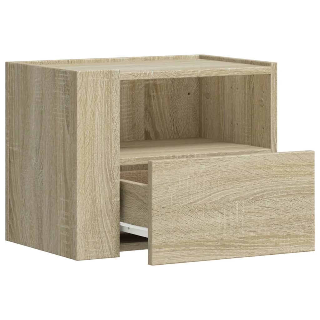 Wall-mounted Bedside Cabinet Sonoma Oak 45x30x35 cm