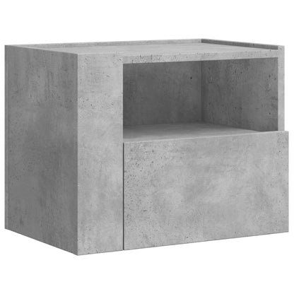 Wall-mounted Bedside Cabinet Concrete Grey 45x30x35 cm