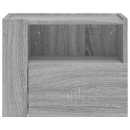 Wall-mounted Bedside Cabinets 2 pcs Grey Sonoma 45x30x35 cm