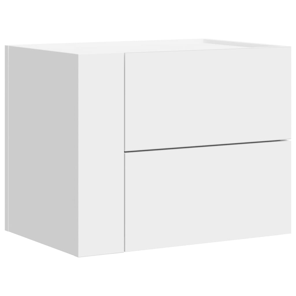 Wall-mounted Bedside Cabinet White 45x30x35 cm