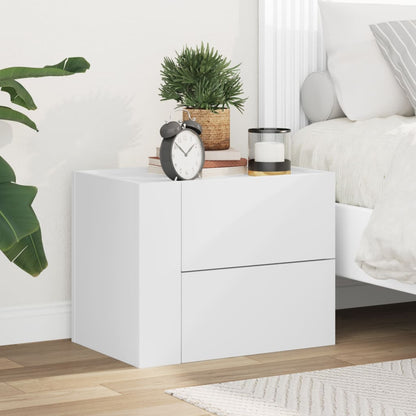 Wall-mounted Bedside Cabinet White 45x30x35 cm