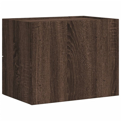 Wall-mounted Bedside Cabinet Brown Oak 45x30x35 cm