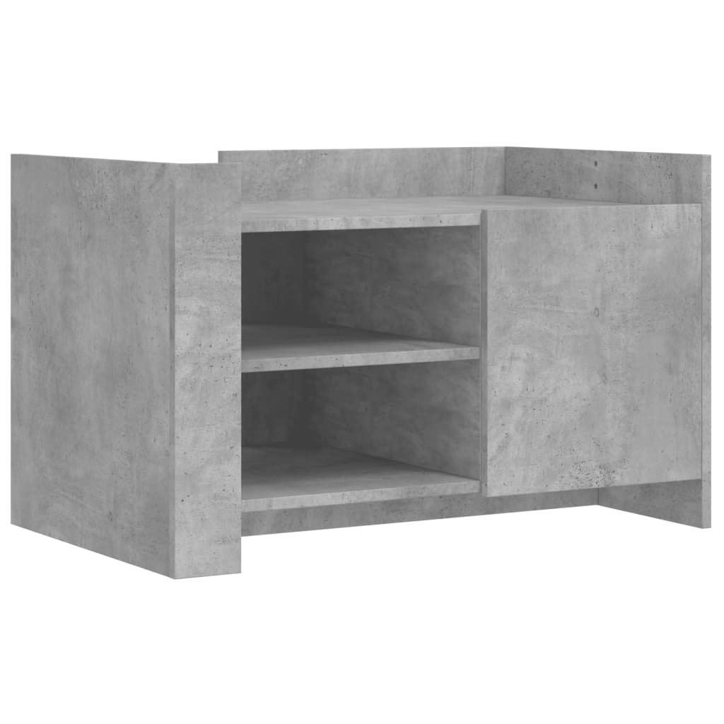 Coffee Table Concrete Grey 80x50x50 cm Engineered Wood