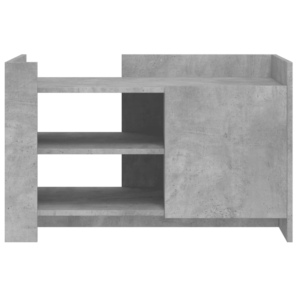 Coffee Table Concrete Grey 80x50x50 cm Engineered Wood