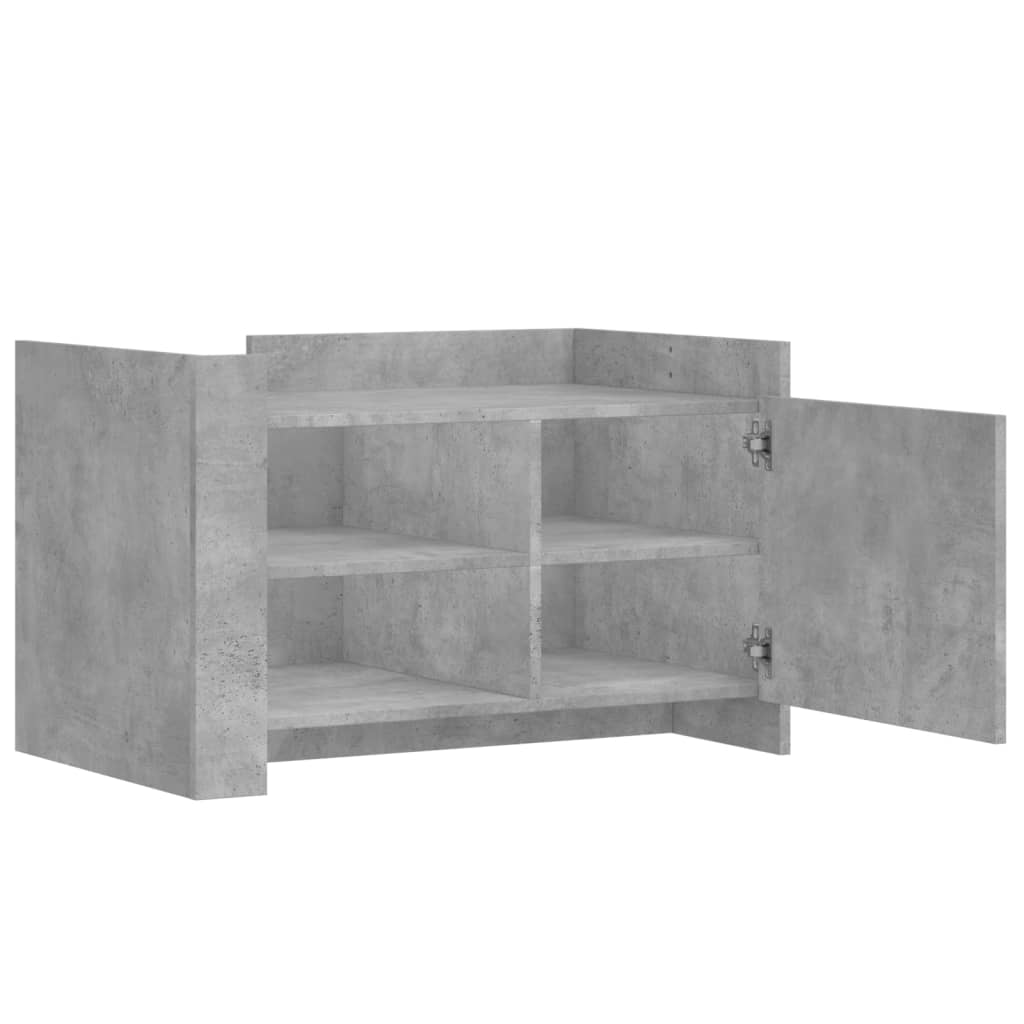 Coffee Table Concrete Grey 80x50x50 cm Engineered Wood