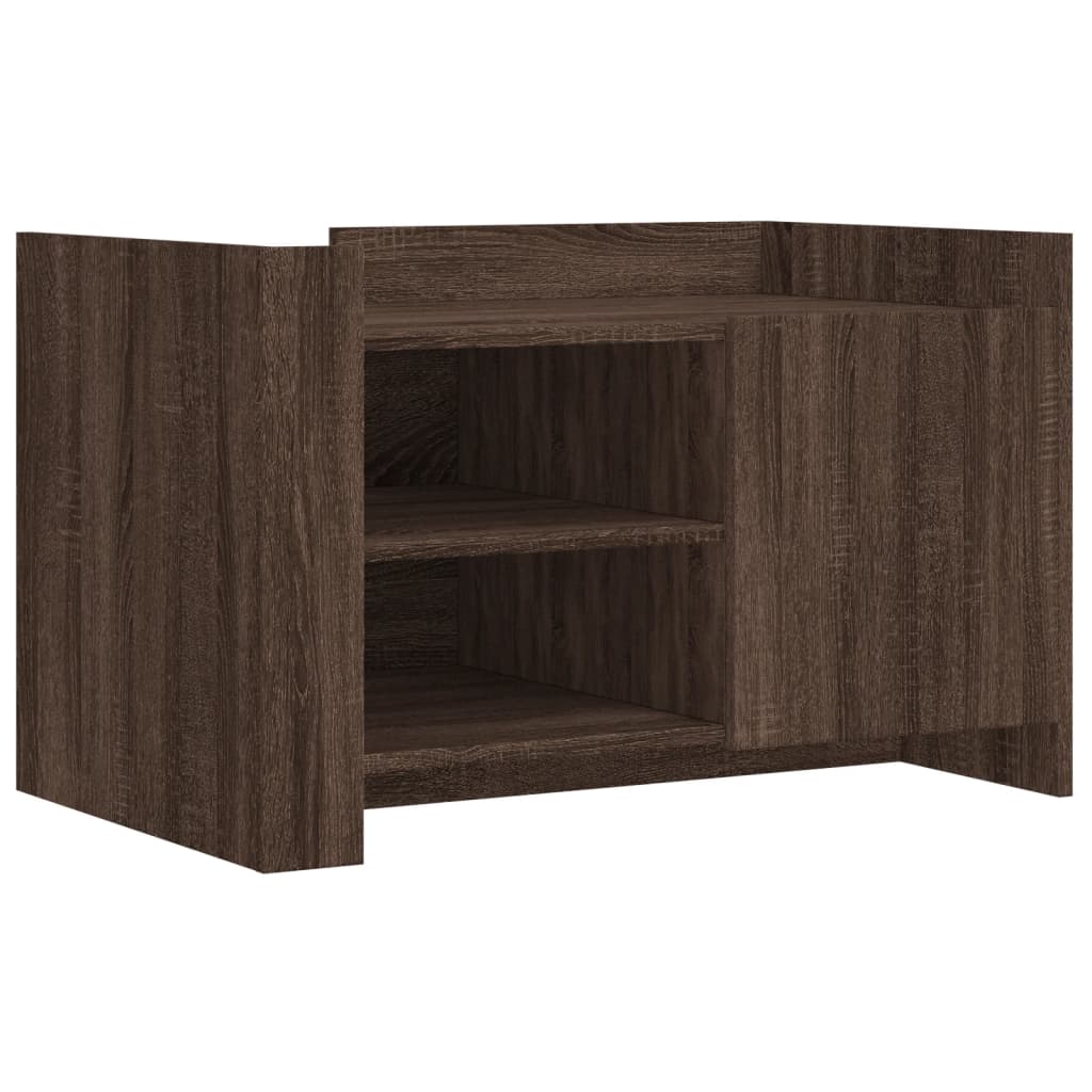 Coffee Table Brown oak 80x50x50 cm Engineered Wood