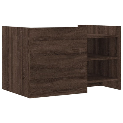 Coffee Table Brown oak 80x50x50 cm Engineered Wood