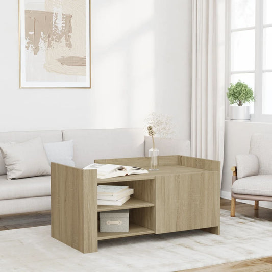 Coffee Table Sonoma Oak 100x50x50 cm Engineered Wood