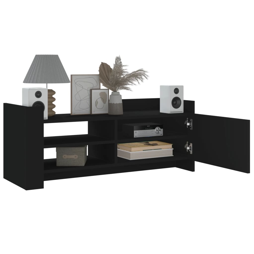 TV Cabinet Black 100x35x40 cm Engineered Wood