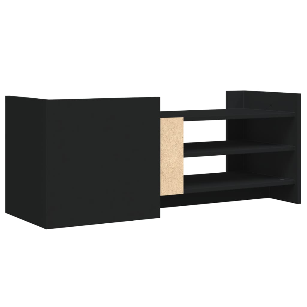 TV Cabinet Black 100x35x40 cm Engineered Wood