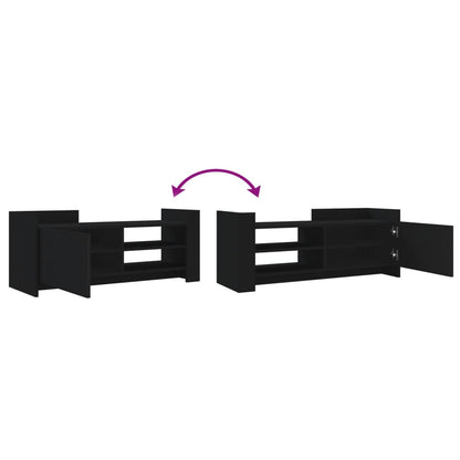 TV Cabinet Black 100x35x40 cm Engineered Wood