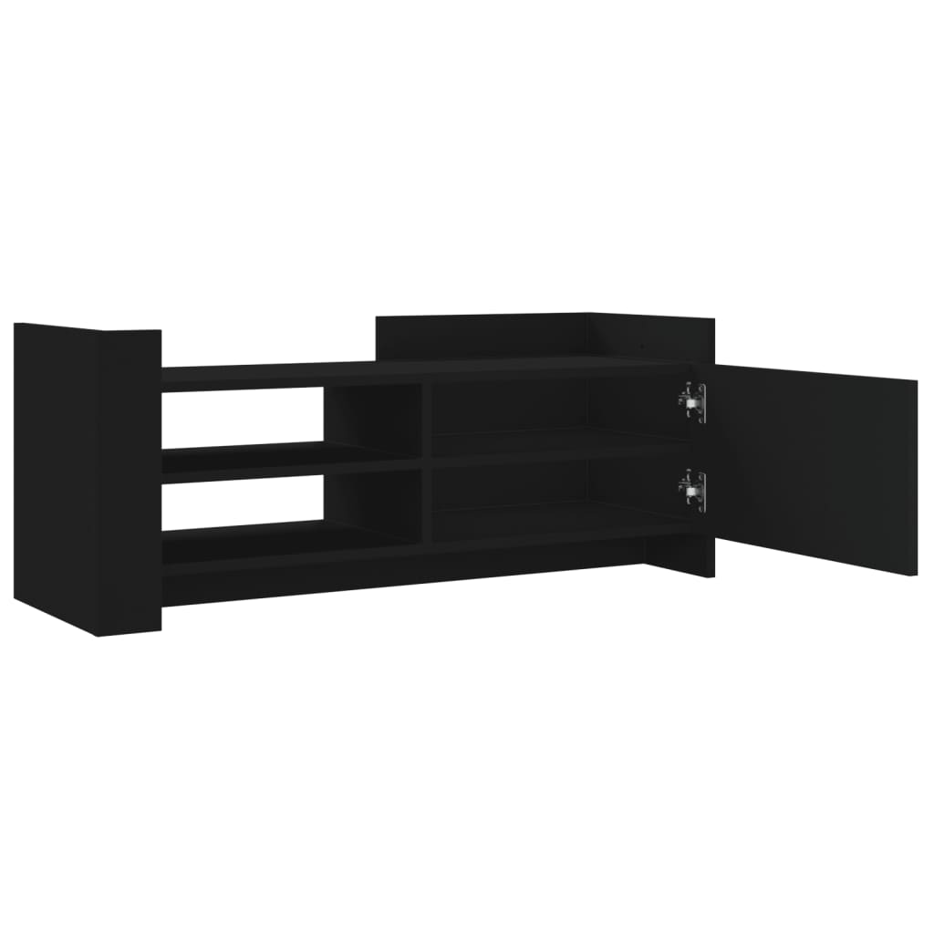 TV Cabinet Black 100x35x40 cm Engineered Wood